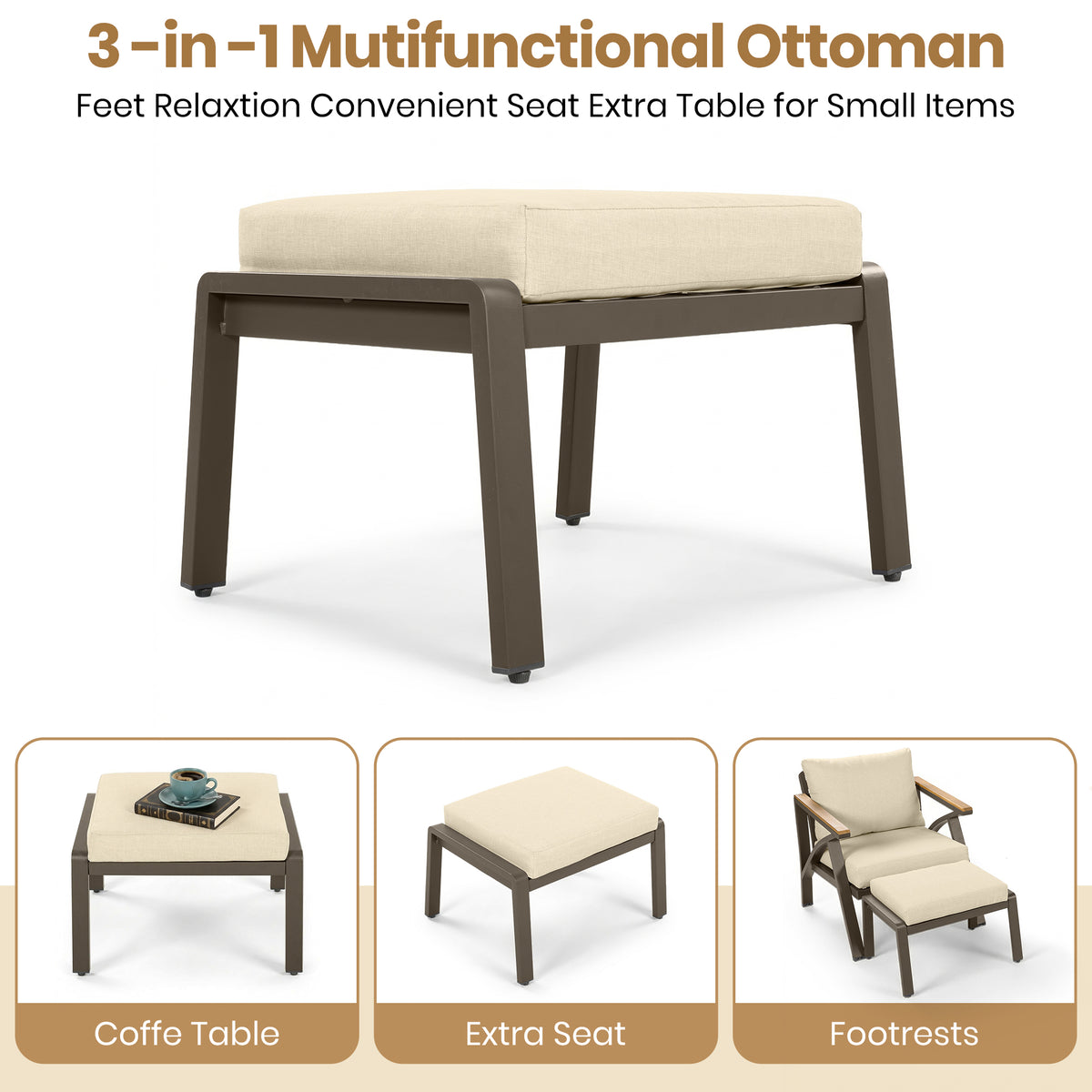 variant-group:rf-n704g201256a|Roomfitters 6-Piece Steel Conversation Set with 3-Seat Sofa Multi-Functional Ottomans and Acacia Wood Table Beige