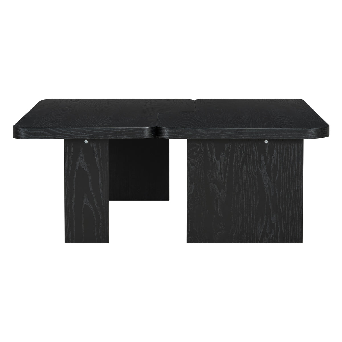 variant-group:rf-n724p232174b|Roomfitters Minimalist Coffee Table Set, Rectangular Center Table with Two-Tone Design, Black