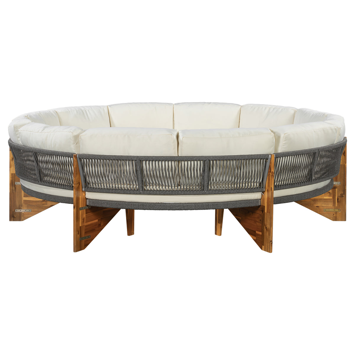 variant-group:rf-n711wy000468aaa|Roomfitters 3-Piece Outdoor Sofa Set for 6, Half-Moon Patio Conversation Set, Beige Cushions, Rope Woven Steel Sectional
