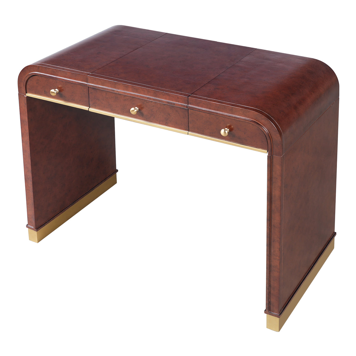 variant-group:rf-n704p381406p|Roomfitters Flip Top Vanity Desk with Mirror and Hidden Storage, Modern Makeup Table with Gold Trim for Small Space, Espresso
