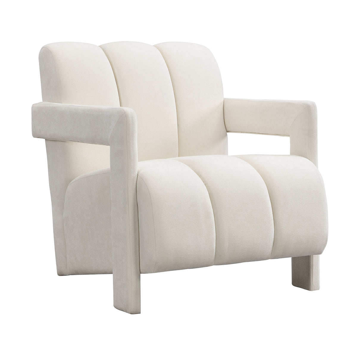 variant-group:rf-n724sj000138aaa|Roomfitters Modern Minimalist Armchairs with L-Shaped Armrests and Polyester Upholstery, Set of 2 , White