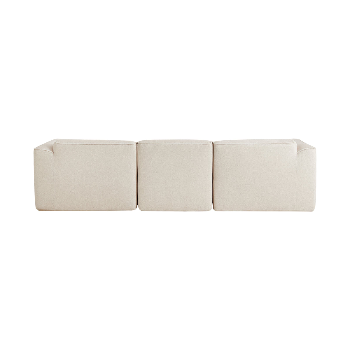 variant-group:rf-n711wy000450aaa|Roomfitters Modern Velvet Sectional Sofa with Detachable Ottoman, 4-Seater Couch with Pillows for Living Room, Beige