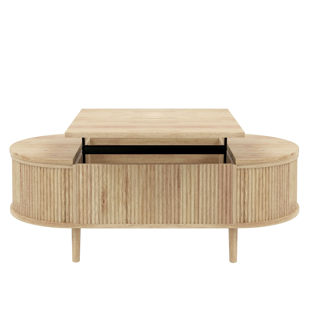 variant-group:rf-n724p416050d|Roomfitters Minimalist Oval Lift-Top Coffee Table with Wood Wave Grain Finish, Acacia Wood