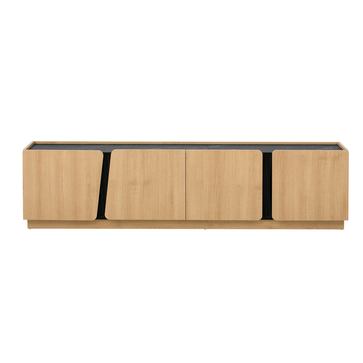 variant-group:rf-n724p426854m|Roomfitters Modern Storage Cabinet Credenza TV Media Console, Oak Finish