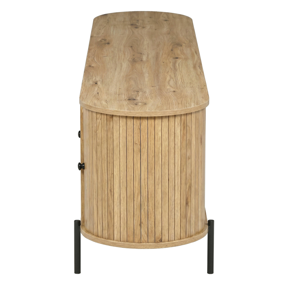 variant-group:rf-n724p437189d|Roomfitters American Style TV Stand with Rattan Arched Doors, Steel Legs, Burly Wood