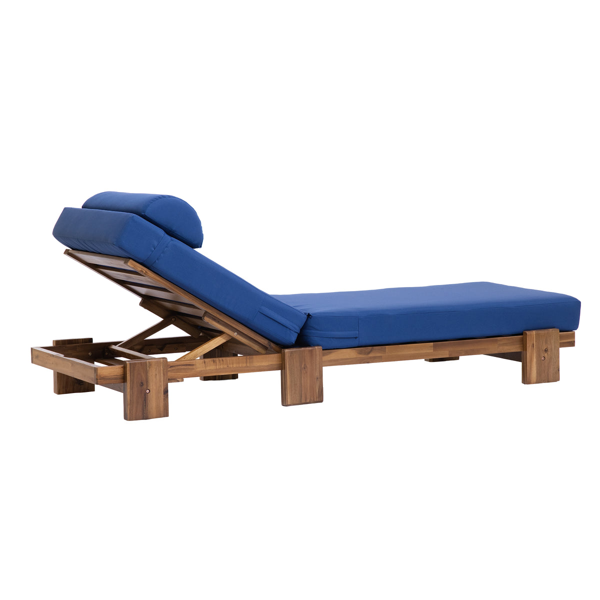 variant-group:rf-n711wy000473aac|Roomfitters 78.8" Outdoor Patio Chaise Lounge Chair with Adjustable Backrest and Side Table for Poolside & Garden, Navy Blue