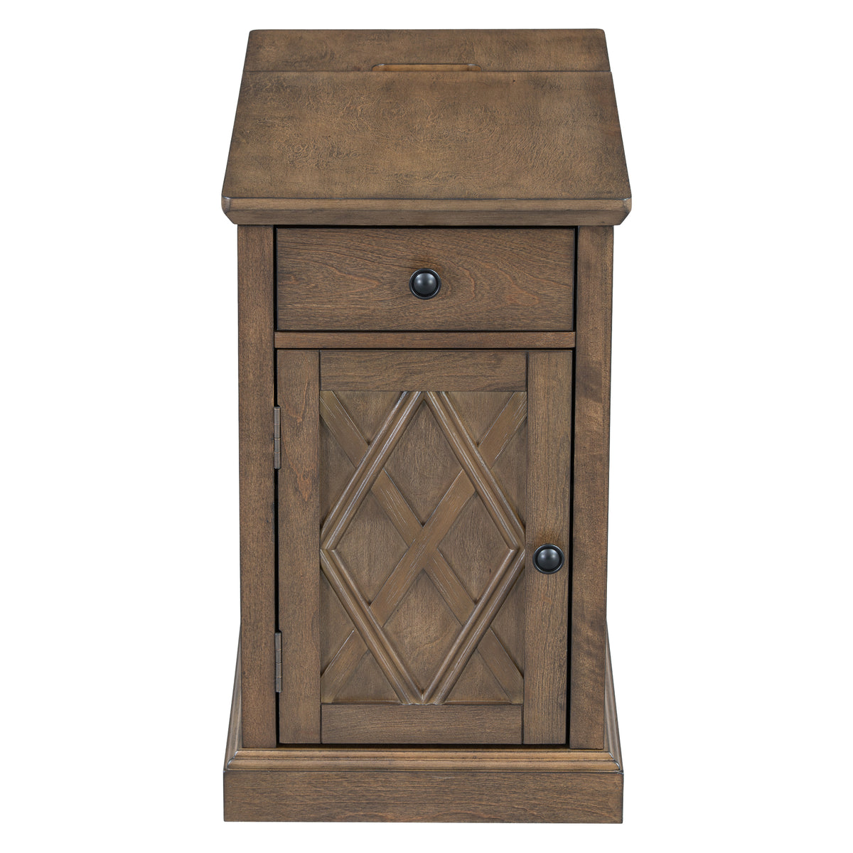 variant-group:rf-n724p353565p|Roomfitters Classic Charging End Table with USB Ports and Storage Drawer, Antique Espresso