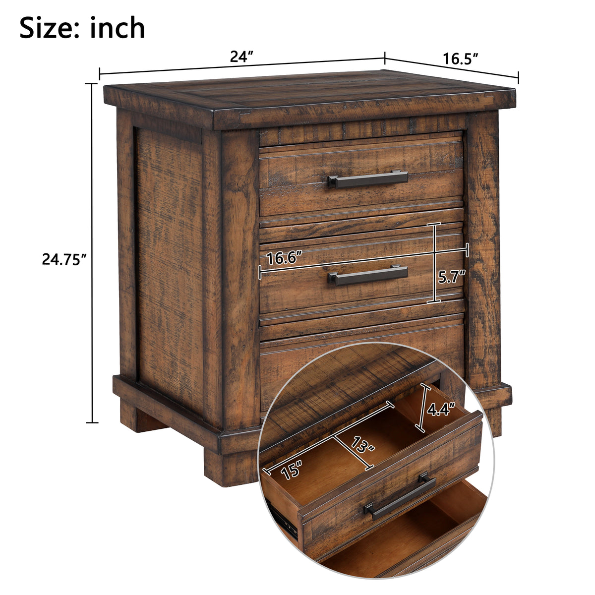variant-group:rf-n701p455591d|Roomfitters 3 Drawer Reclaimed Solid Wood Farmhouse Nightstand Side Table, Rustic Bedside End Accent Furniture, Natural