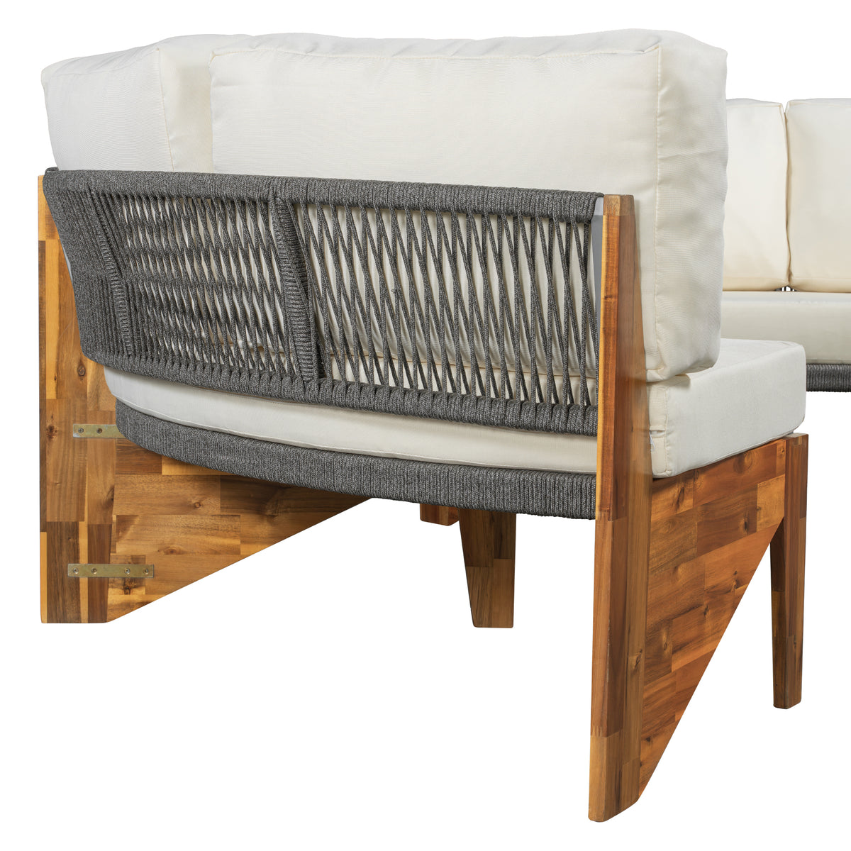 variant-group:rf-n711wy000468aaa|Roomfitters 3-Piece Outdoor Sofa Set for 6, Half-Moon Patio Conversation Set, Beige Cushions, Rope Woven Steel Sectional