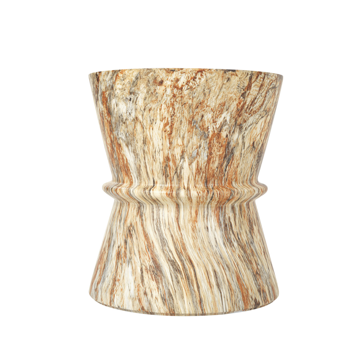variant-group:rf-n711p422072a|Roomfitters Mid-Century Amber Hourglass Outdoor Side Table, Lightweight Concrete Accent Table, MgO Garden End Table