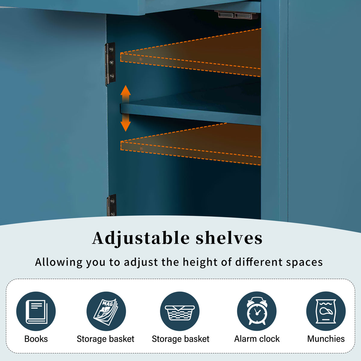 variant-group:rf-n724p353565m|Roomfitters Classic Charging End Table with USB Ports and Storage Drawer, Navy Blue
