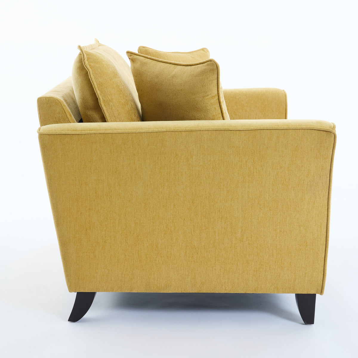 variant-group:rf-n701p379404y|Roomfitters 46.3 Inch Oversized Armchair, Chenille Comfy Accent Chair and a Half Sofa, Rubberwood Legs Pillow, Yellow