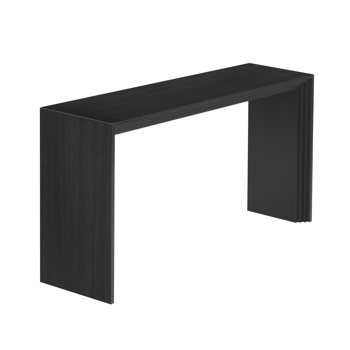 variant-group:rf-n711p205930b|Roomfitters Modern Console Table with Paulownia Solid Wood Veneer, Entryway Table for Foyer, Black