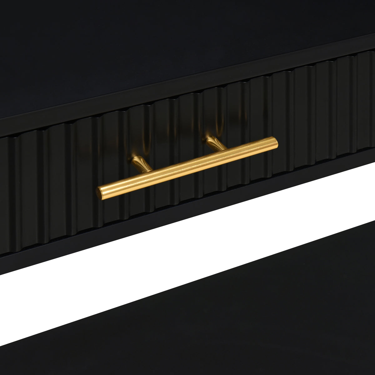 variant-group:rf-n711p190531b|Roomfitters Entryway Console Table with Vertical Stripe Pattern and Long Legs, Storage for Hallway, Black