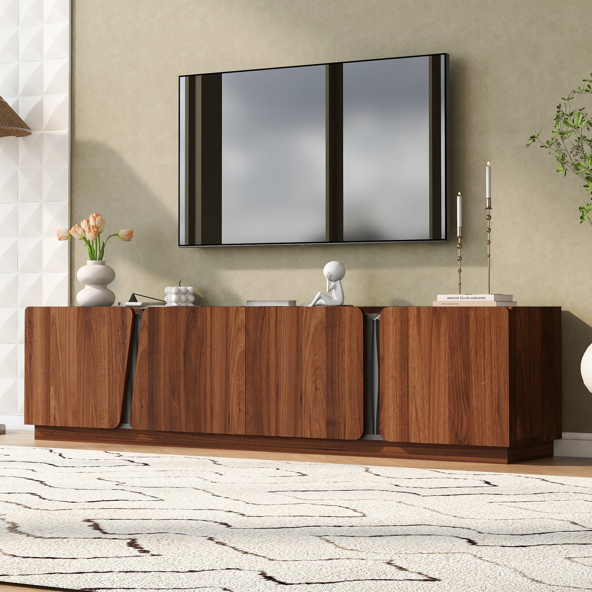variant-group:rf-n724p426854d|Roomfitters Modern Storage Cabinet Credenza TV Media Console, Tiger Finish