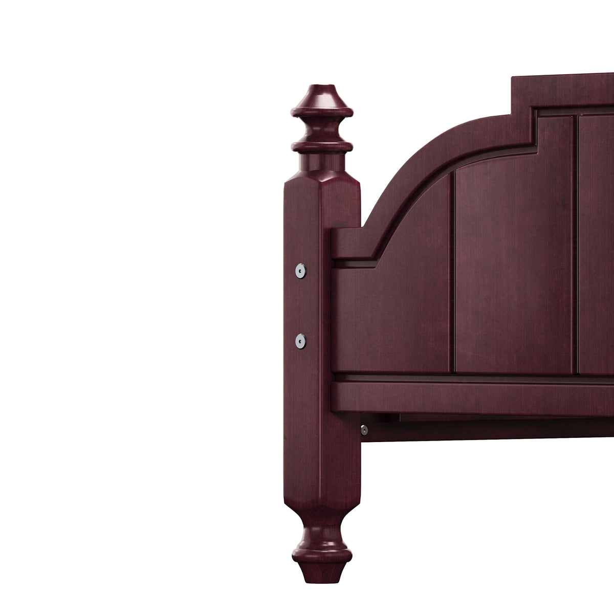 variant-group:rf-n733p360927p|Roomfitters Full Wood Platform Bed Frame with Curved Headboard, Vintage Style Slat Support, No Box Spring Required, Espresso