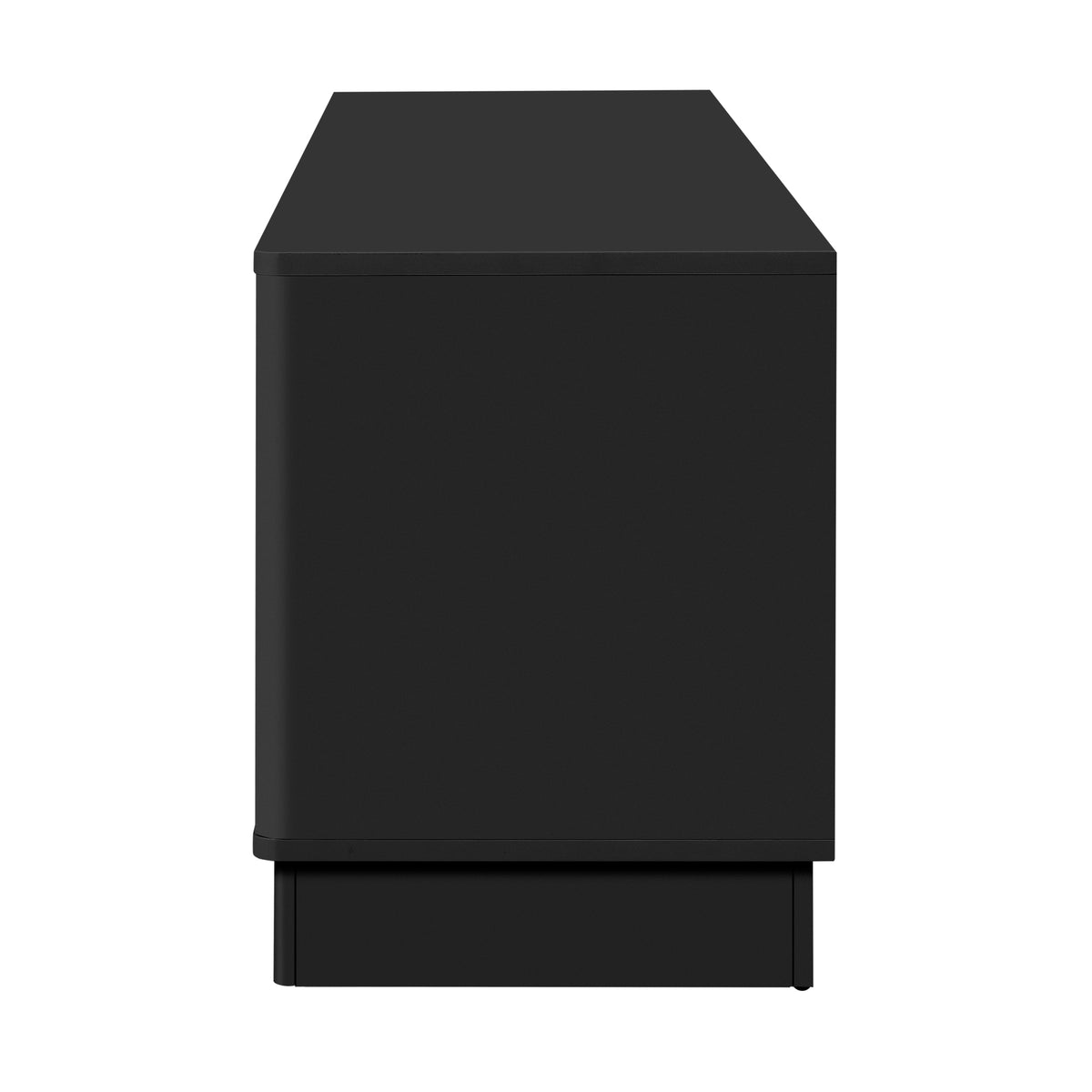 variant-group:rf-n724p426846b|Roomfitters Stylish 4-Door Wave Design TV Console with 16-Color USB LED Light, Black