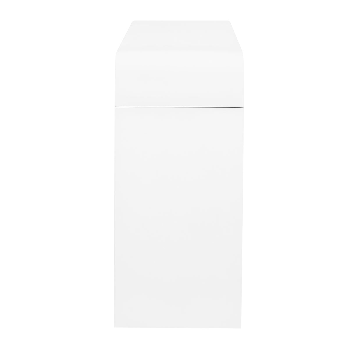 variant-group:rf-n711p415846k|Roomfitters Modern Rustic White Curved Wave Pattern Console Table with Adjustable Storage Shelf and Elegant Wooden Handles