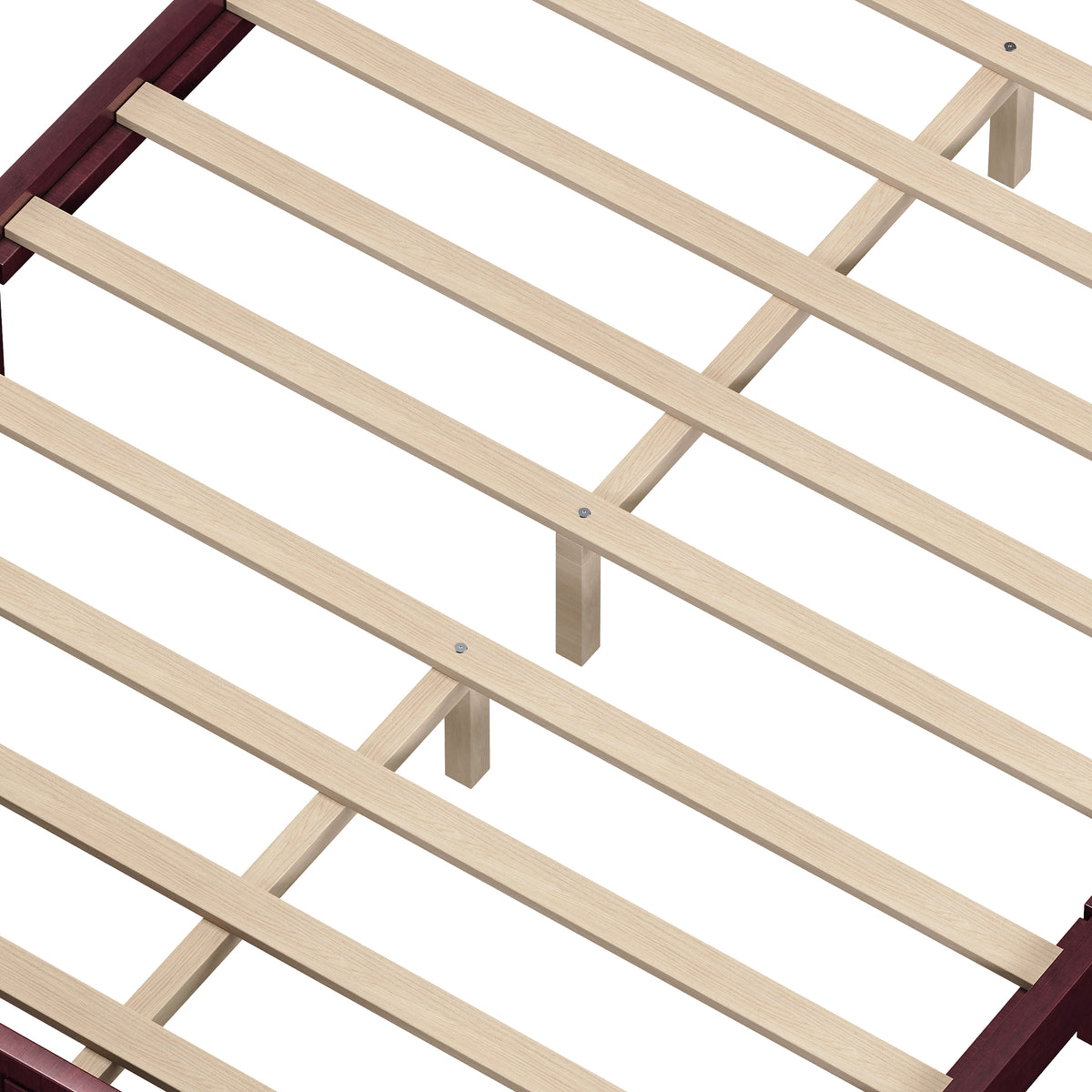 variant-group:rf-n733p360940p|Roomfitters Queen Wood Platform Bed Frame with Curved Headboard, Vintage Style Slat Support, No Box Spring Required, Espresso