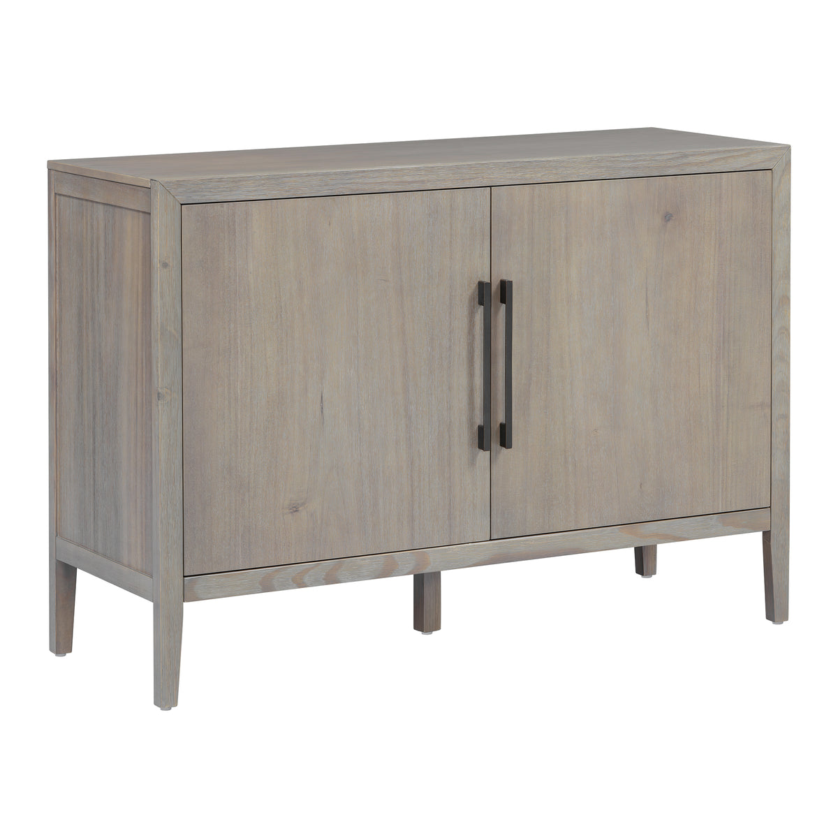 variant-group:rf-n711p410389e|Roomfitters 47.25-Inch Farmhouse Sideboard, 2-Door Buffet Cabinet, Grey Wooden Storage Console, Metal Handles