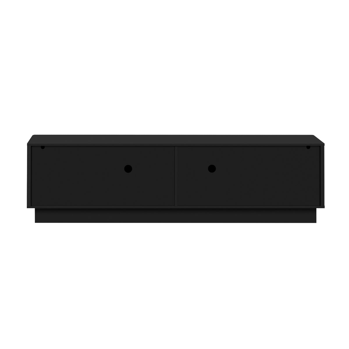 variant-group:rf-n724p426846b|Roomfitters Stylish 4-Door Wave Design TV Console with 16-Color USB LED Light, Black