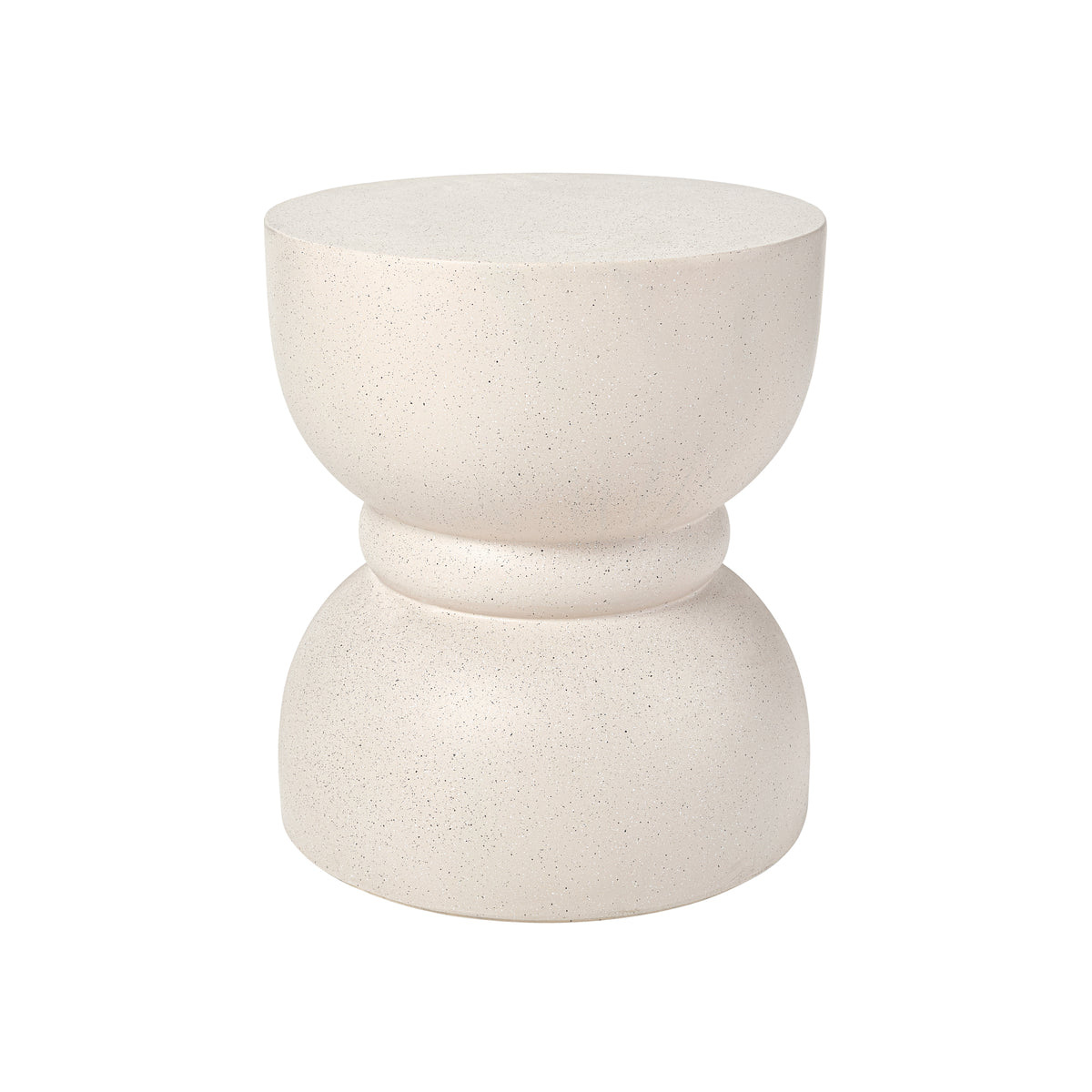 variant-group:rf-n711p422067k|Roomfitters Contemporary Beige Concrete Side Table, Rounded Waist Outdoor End Table, MgO Decorative Garden Stool