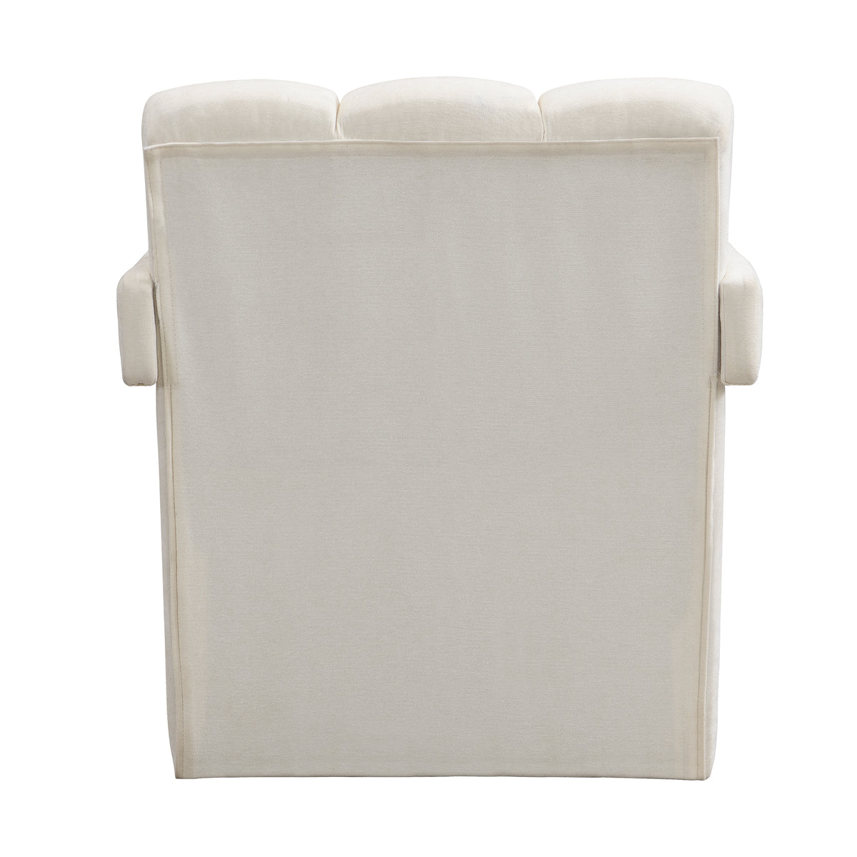 variant-group:rf-n724p256551a|Roomfitters Modern Minimalist Leisure Armchair with L-Shaped Armrests and Polyester Upholstery, White
