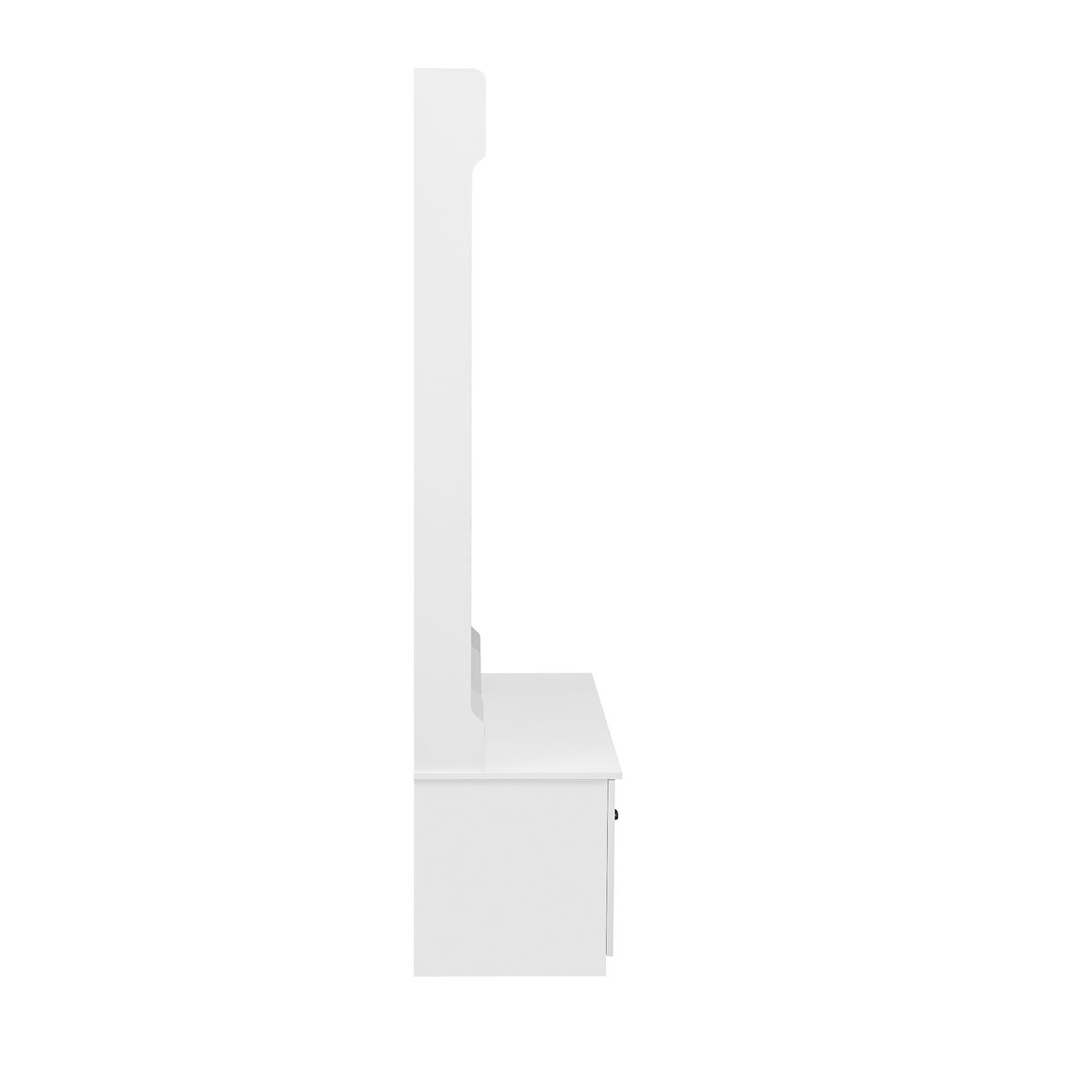 variant-group:rf-n724p235232k|Roomfitters 5-in-1 Entryway Bench with Coat Rack, Hooks, Drawers and Adjustable Shelves, Hall Tree for Hallway or Living Room, White