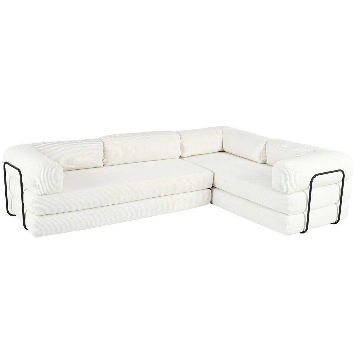 variant-group:rf-n711wy000448aaa|Roomfitters L-Shaped Modular Sectional Sofa in Corduroy Fabric, Modern Couch for Living Room and Apartment, Beige