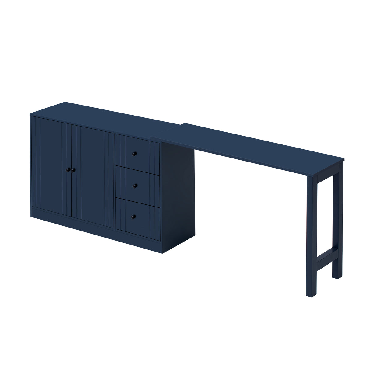 variant-group:rf-n711p334768v|Roomfitters Extendable Sideboard Buffet Cabinet with Storage, Multifunctional Console Table for Dining Room, Navy Blue