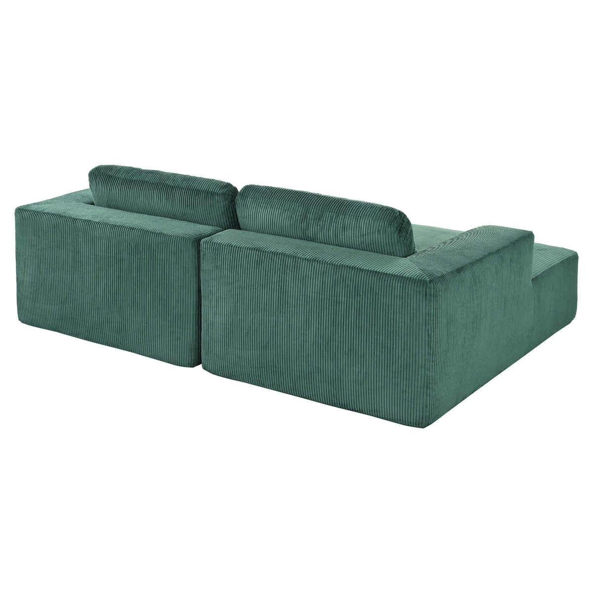 variant-group:rf-n711wy000449aac|Roomfitters Corduroy Double Sofa Bed with Pillows, Modern Convertible Couch for Living Room, Apartment, Green