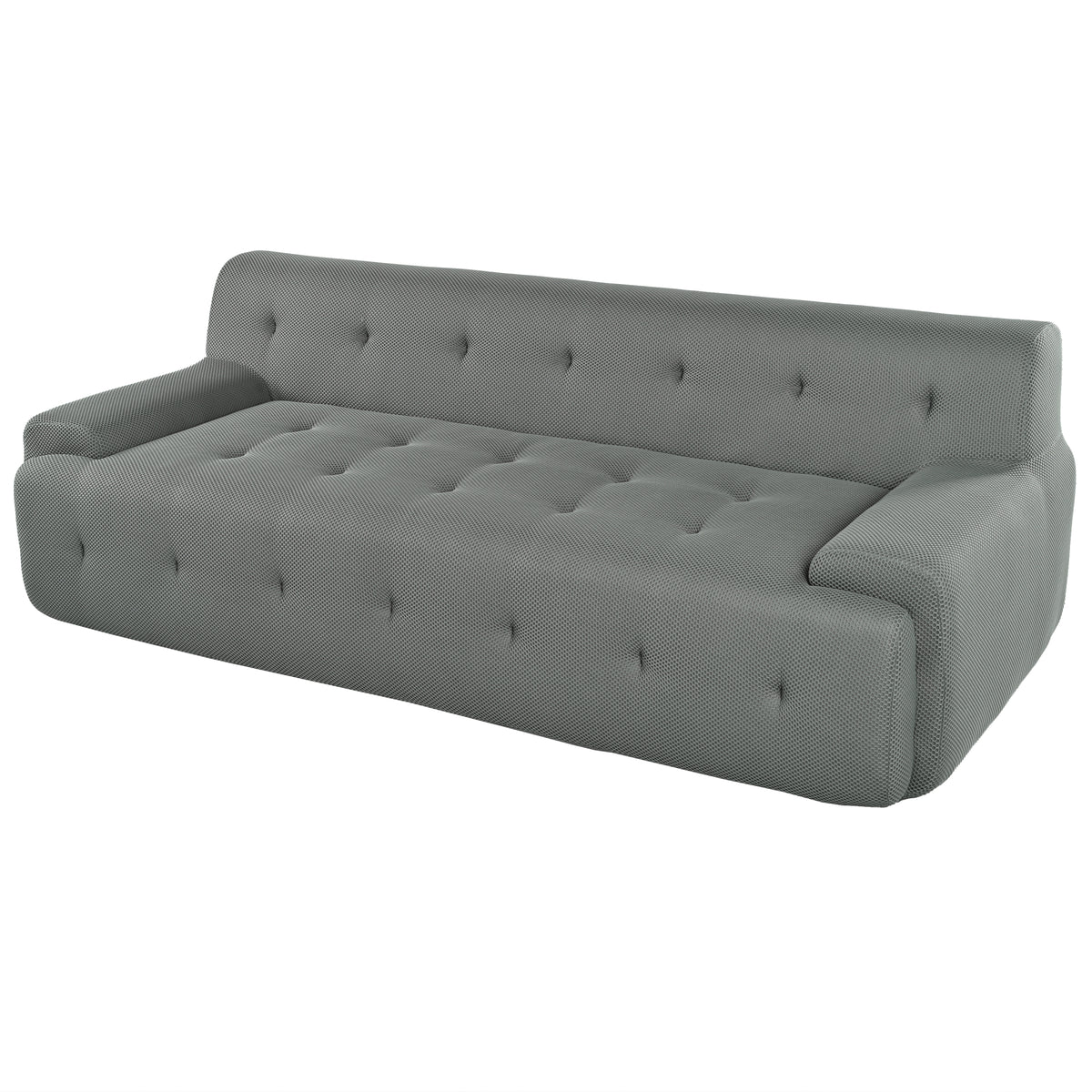 variant-group:rf-n711p206619e|Roomfitters 86.2" Modern Tufted Upholstered Sofa, 3-Seater Modular Lounge Couch for Living Room, Gray
