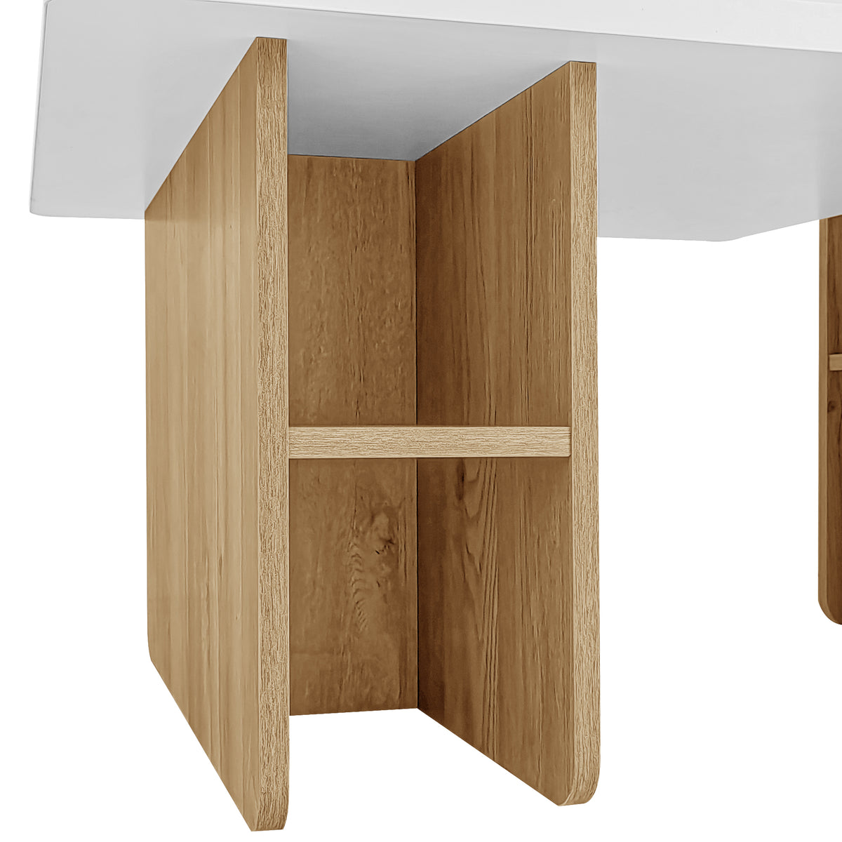 variant-group:rf-n724p294661k|Roomfitters Farmhouse Nesting Coffee Table Set of 2, Rectangle Wood Finish Accent Tables for Living Room and Sofa Side, White
