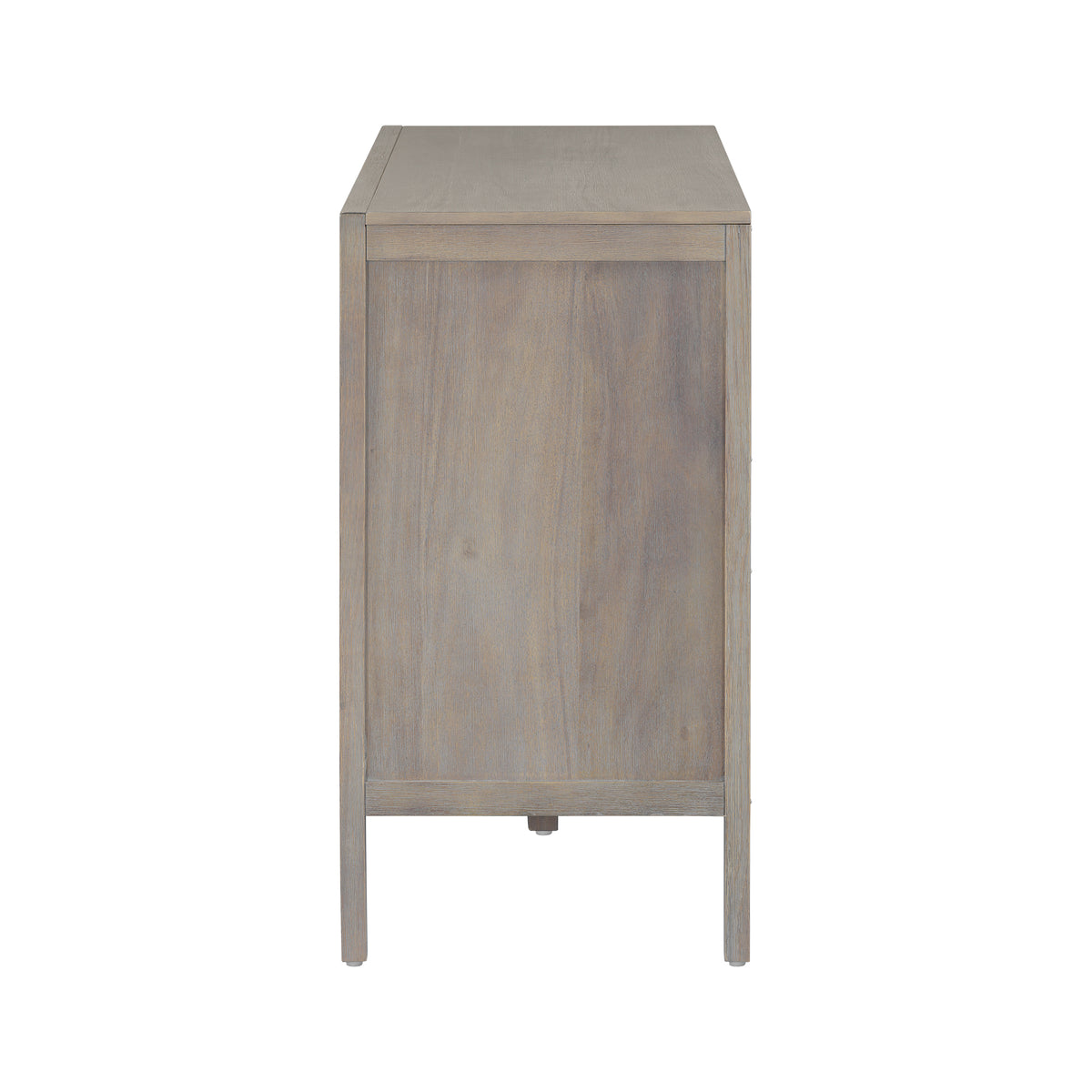 variant-group:rf-n711p410389e|Roomfitters 47.25-Inch Farmhouse Sideboard, 2-Door Buffet Cabinet, Grey Wooden Storage Console, Metal Handles