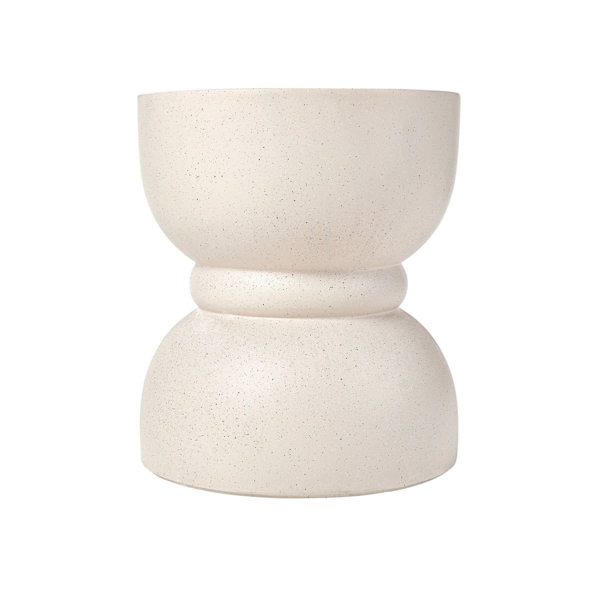 variant-group:rf-n711p422067k|Roomfitters Contemporary Beige Concrete Side Table, Rounded Waist Outdoor End Table, MgO Decorative Garden Stool