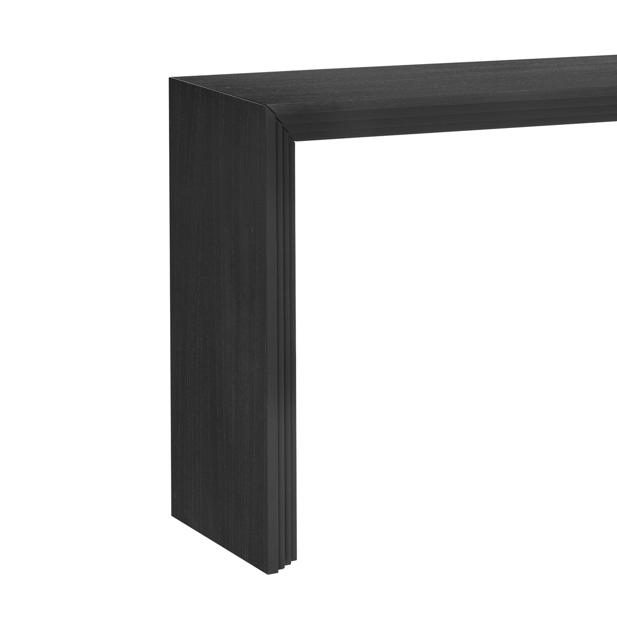 variant-group:rf-n711p205930b|Roomfitters Modern Console Table with Paulownia Solid Wood Veneer, Entryway Table for Foyer, Black