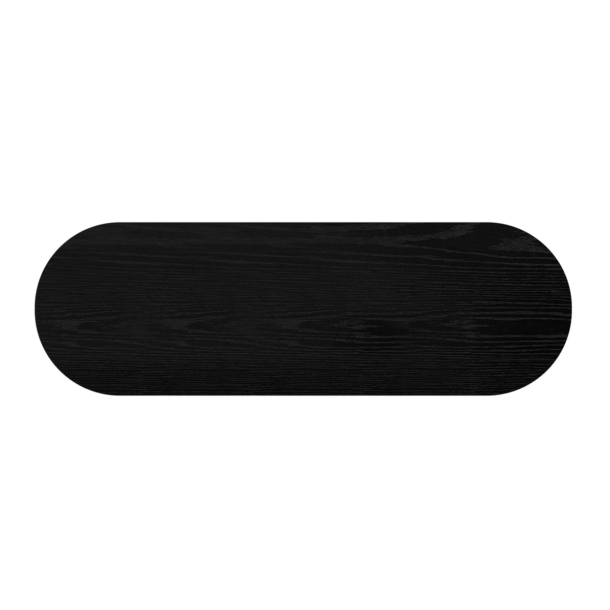 variant-group:rf-n711p345168b|Roomfitters 55.1" Oval Sideboard Buffet Cabinet with 2 Drawers & Wine Rack, Mid-century Modern Fluted Accent for Dining, Black