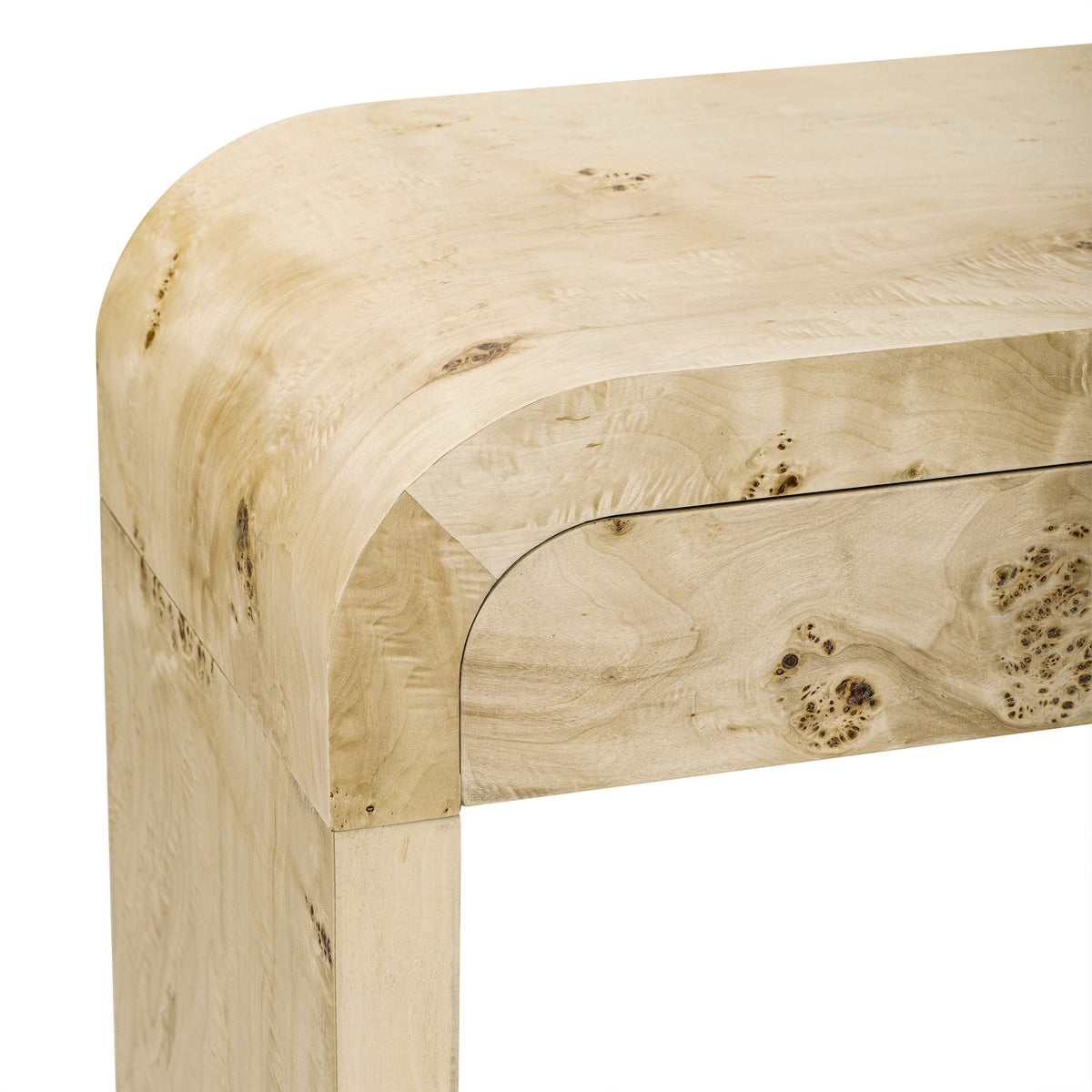 variant-group:rf-n711p216235a|Roomfitters Modern Entryway Table with Burl Wood Veneer, Ideal for Entryway, Hallway, Living Room, Foyer, or Corridor, Natural