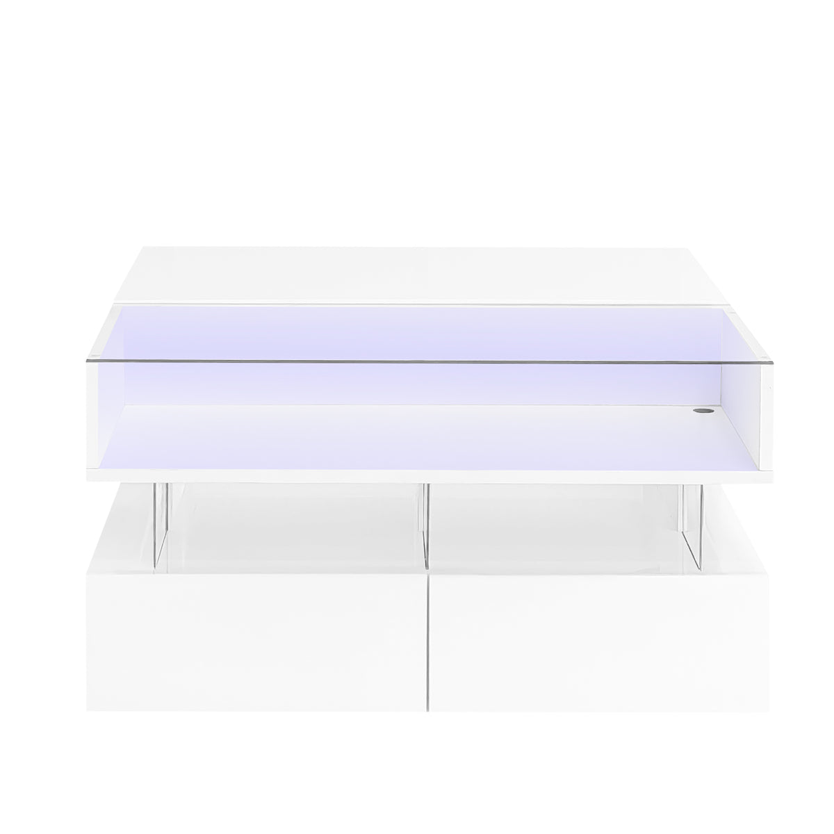 variant-group:rf-n724p290043k|Roomfitters Lift-Top Square Coffee Table with Glass Surface, Hidden Storage, High Gloss Finish, White
