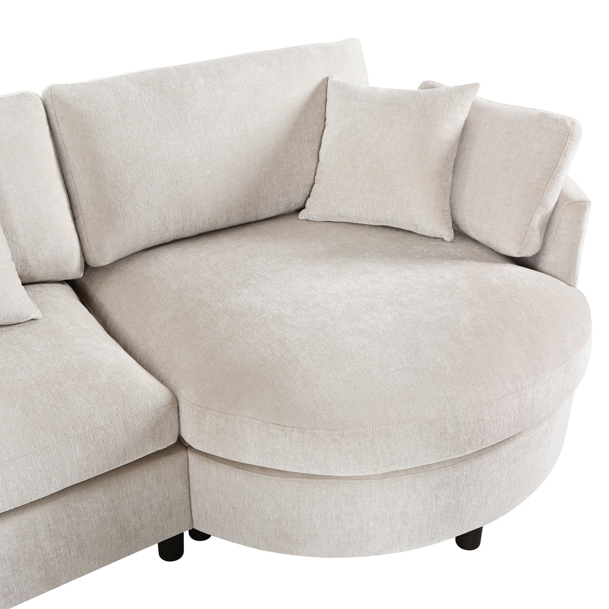 variant-group:rf-n711wy000461aaa|Roomfitters 107" Chenille Fabric 3-Piece Sectional Sofa, Modern Large L-Shaped Couch with Rounded Curved Chaise, Beige