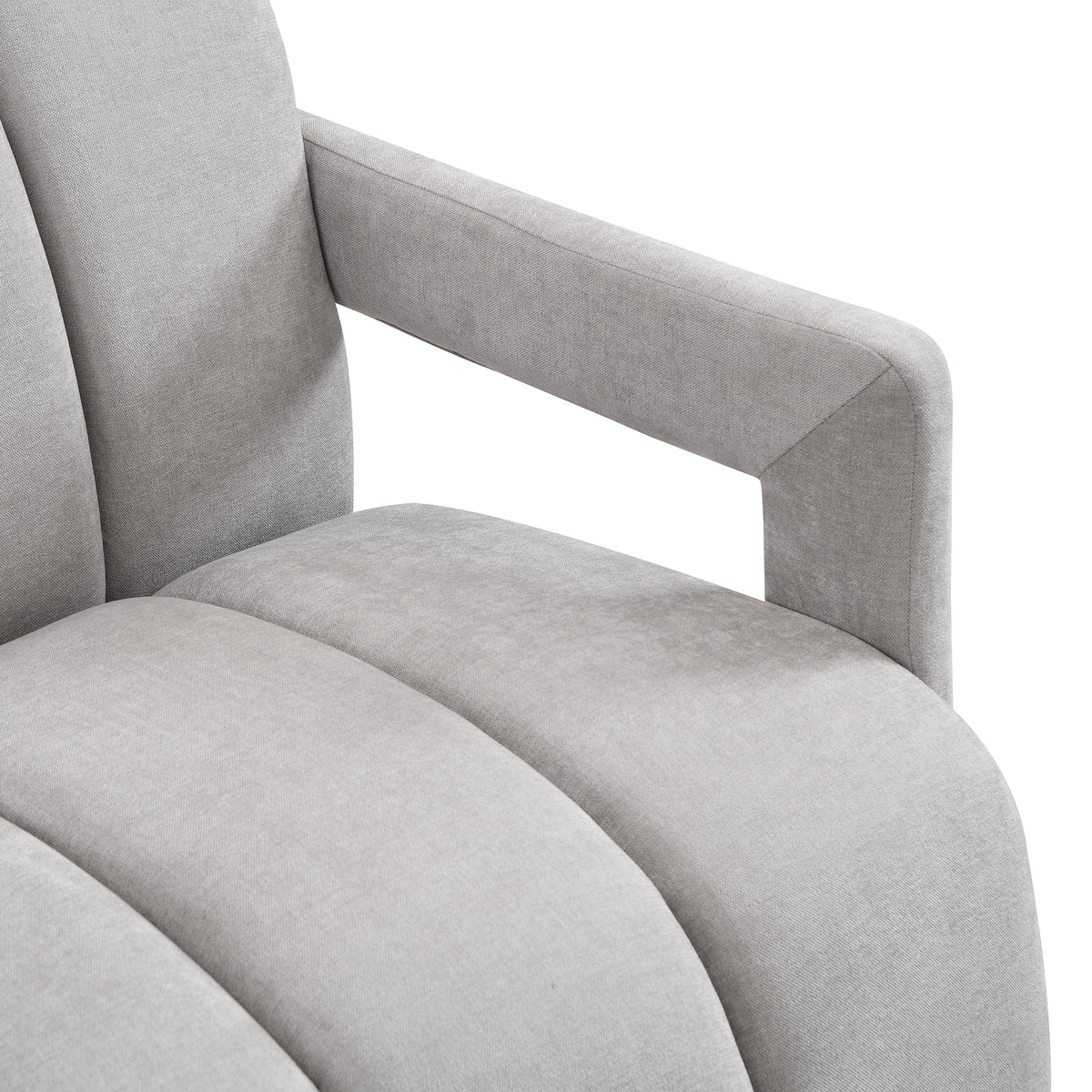 variant-group:rf-n724sj000138aae|Roomfitters Modern Minimalist Armchairs with L-Shaped Armrests and Polyester Upholstery, Set of 2, Gray