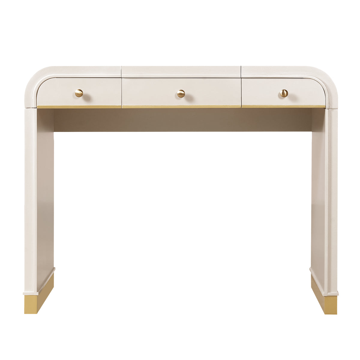 variant-group:rf-n704p381406c|Roomfitters Flip Top Vanity Desk with Mirror and Hidden Storage, Modern Makeup Table with Gold Trim for Small Space, Champagne