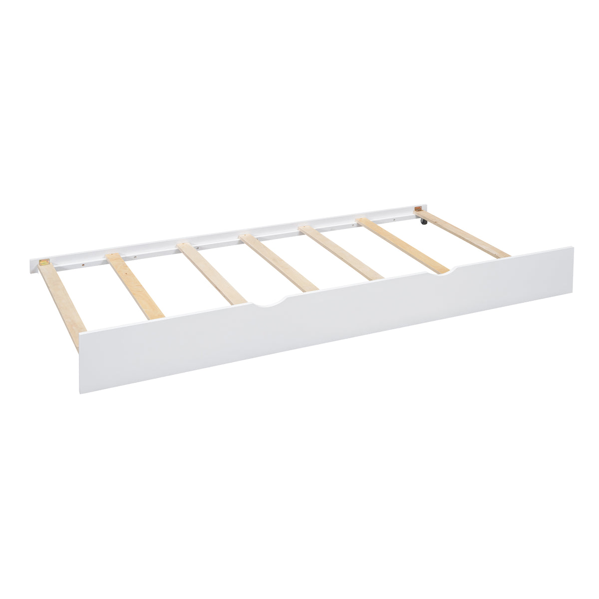variant-group:rf-n733s316125k|Roomfitters Wooden Full Size House Bed with Trundle and Storage Shelf, White