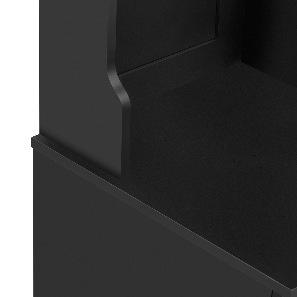 variant-group:rf-n724p235232b|Roomfitters 5-in-1 Entryway Bench with Coat Rack, Hooks, Drawers and Adjustable Shelves, Hall Tree for Hallway or Living Room, Black