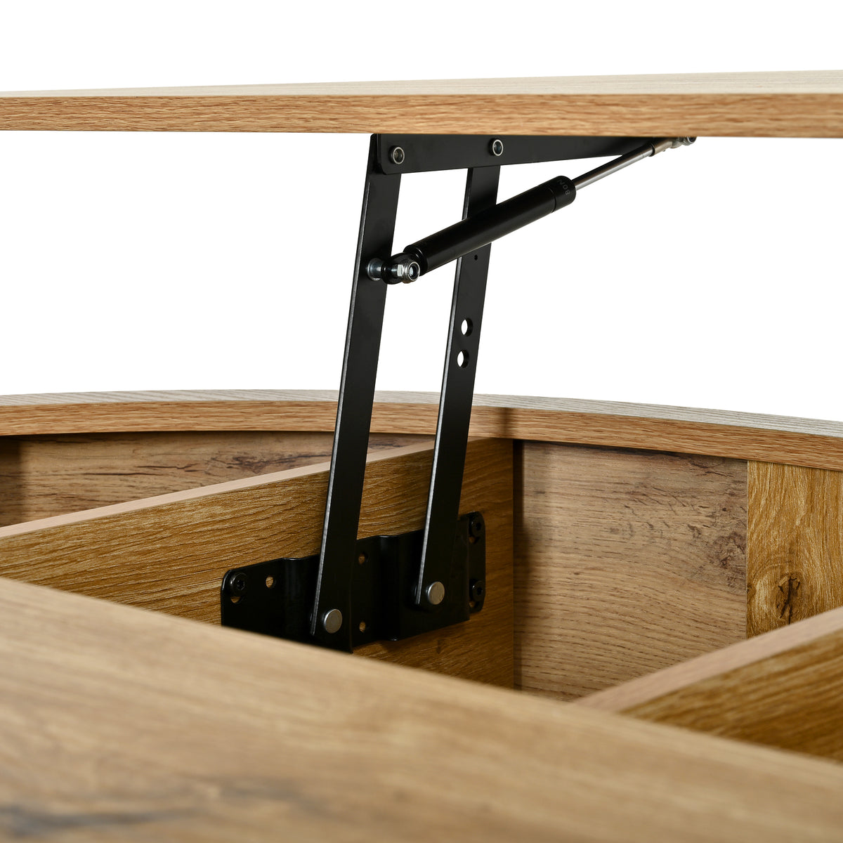 variant-group:rf-n724p416053d|Roomfitters Minimalist Round Lift-Top Coffee Table with Side Sliding Door, Acacia Wood
