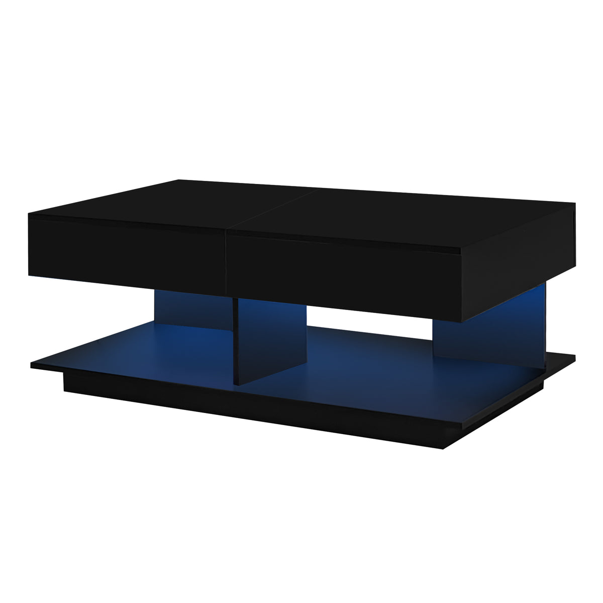 variant-group:rf-n724p290061b|Roomfitters Extendable Coffee Table with Hidden Storage and Compartments, Adjustable Multifunctional Center Table, Black