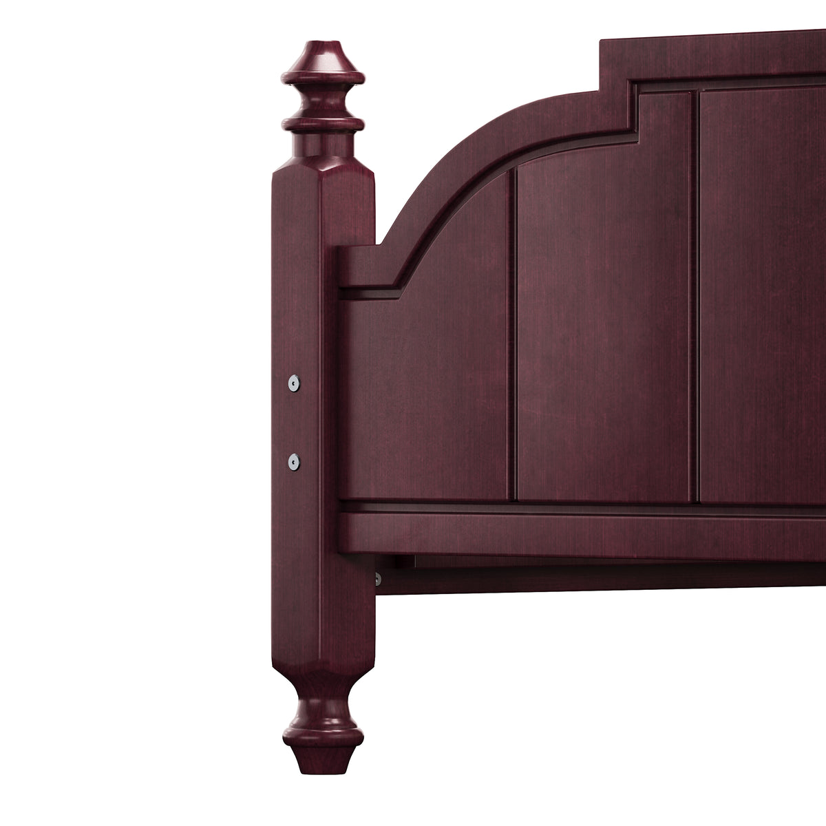variant-group:rf-n733p360940p|Roomfitters Queen Wood Platform Bed Frame with Curved Headboard, Vintage Style Slat Support, No Box Spring Required, Espresso
