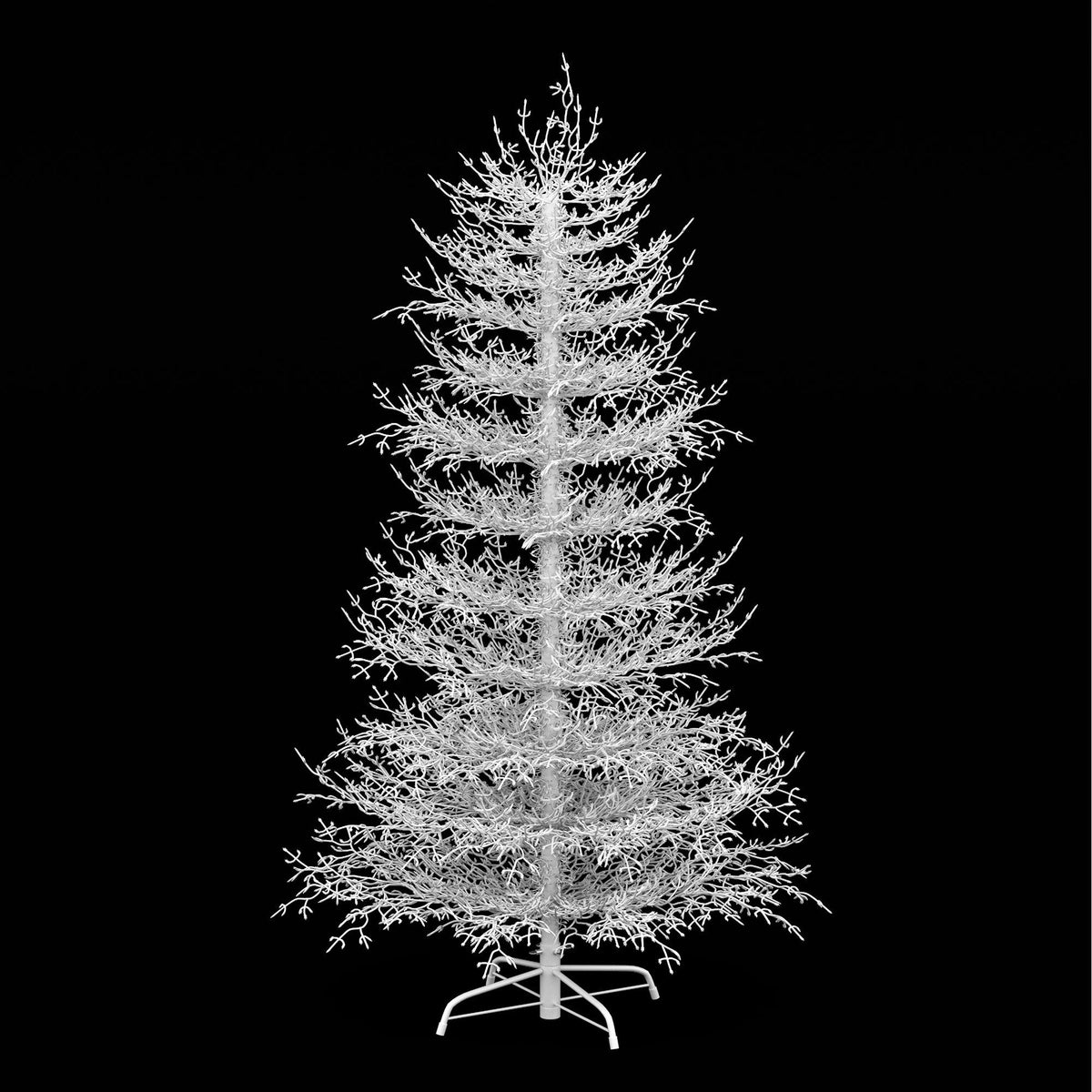 Roomfitters Pre-Lit Aspen Fir Christmas Tree 6FT, Hinged Snow-Flocked Artificial Holiday Tree with Warm Lights, 623 Tips, White Roomfitters