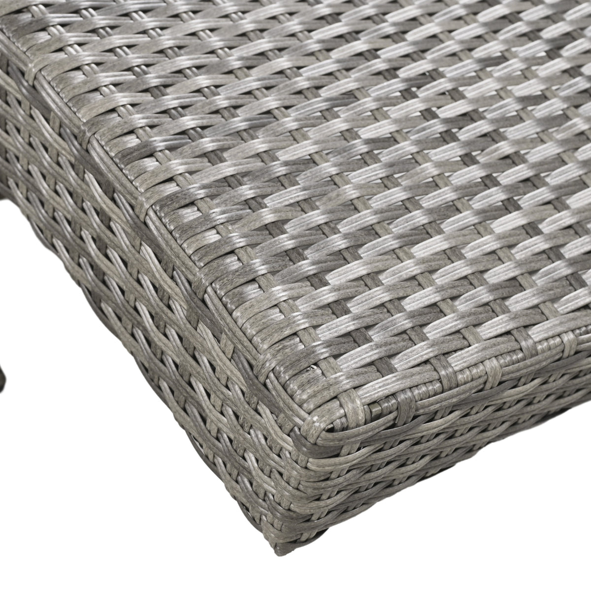 variant-group:rf-n707wf321204aae|Roomfitters 80" Outdoor Wicker Chaise Lounge Chairs, Set of 2, Reclining Patio Chairs with Pull-Out Table, Grey