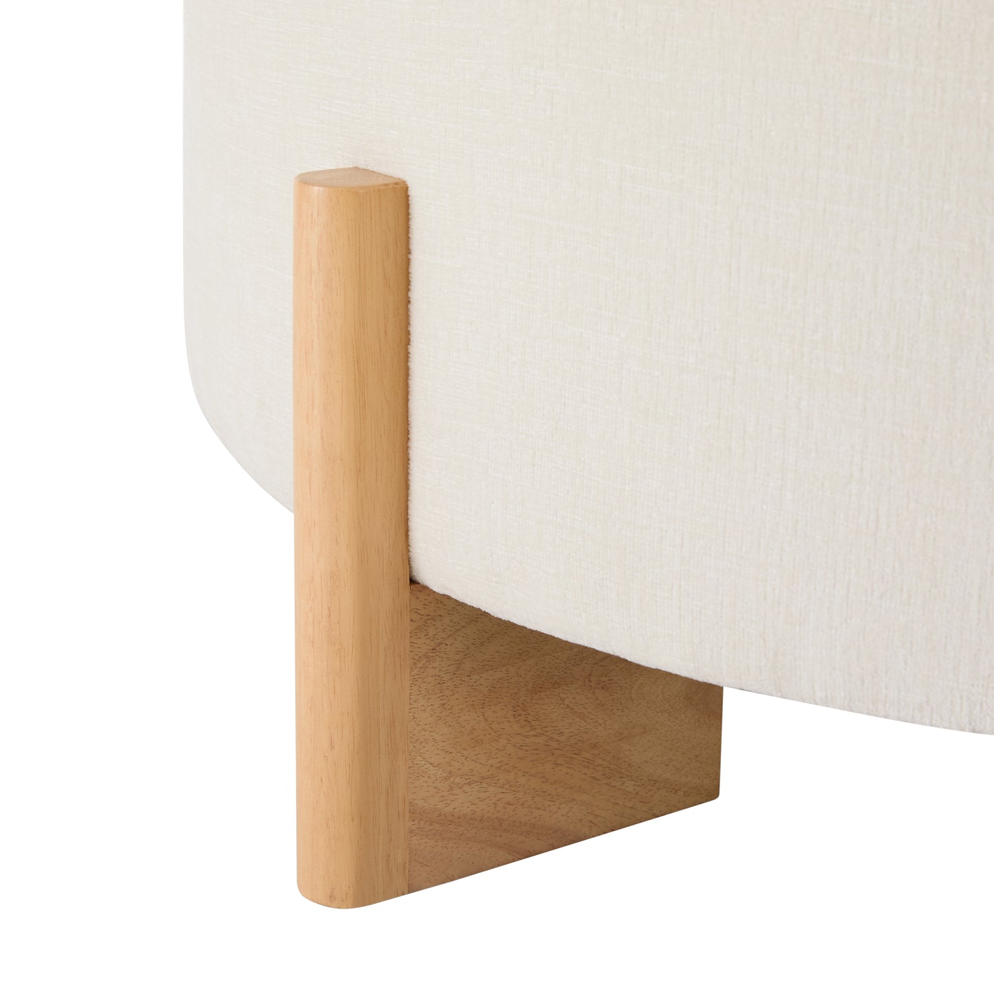 variant-group:rf-n723p405298a|Roomfitters 32 Inch Oversized Round Button-Tufted Ottoman, Upholstered Coffee Table Footrest with Wood Legs, Beige